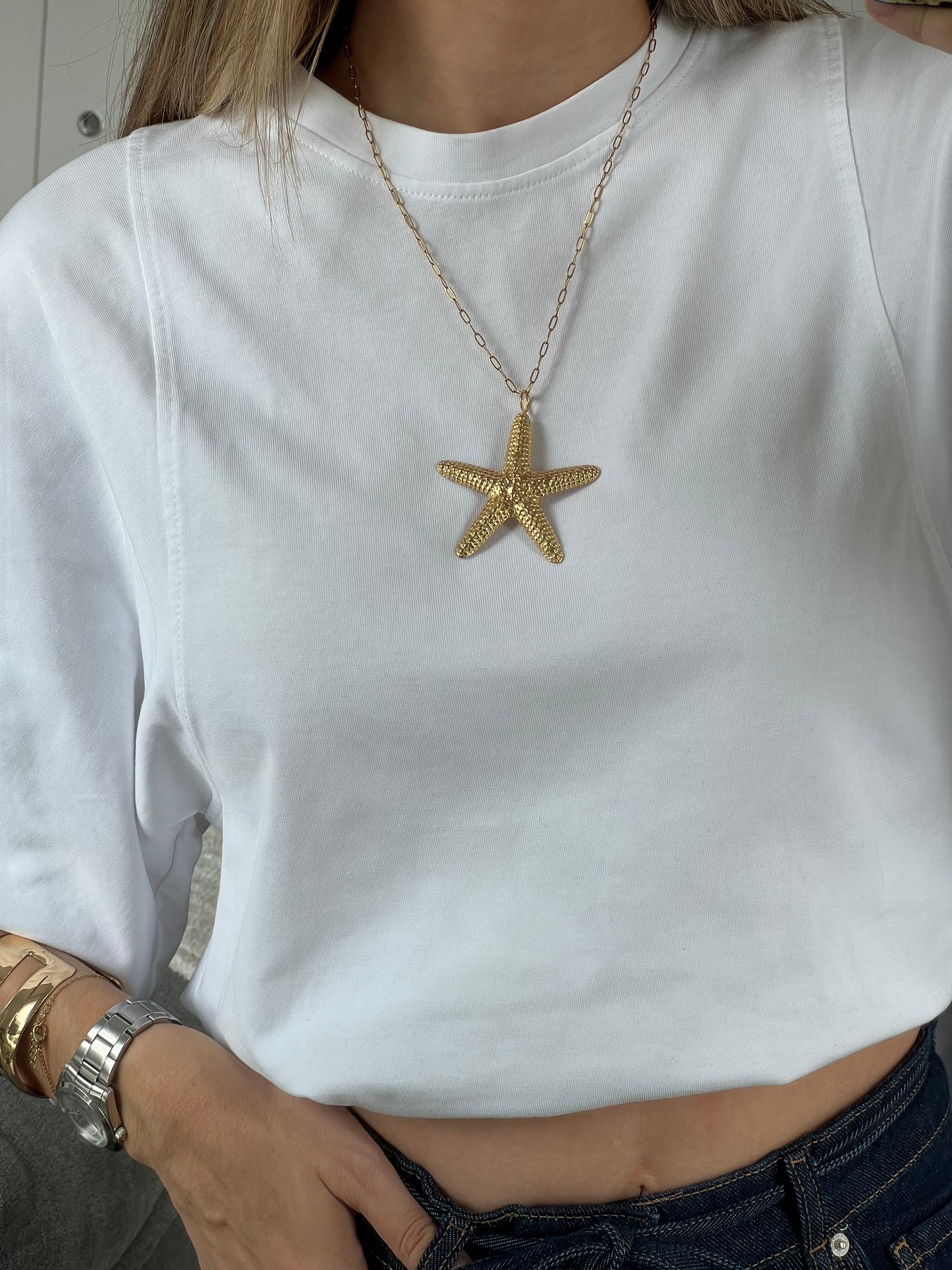 Collier grande étoile de mer 🌟🪩🌊