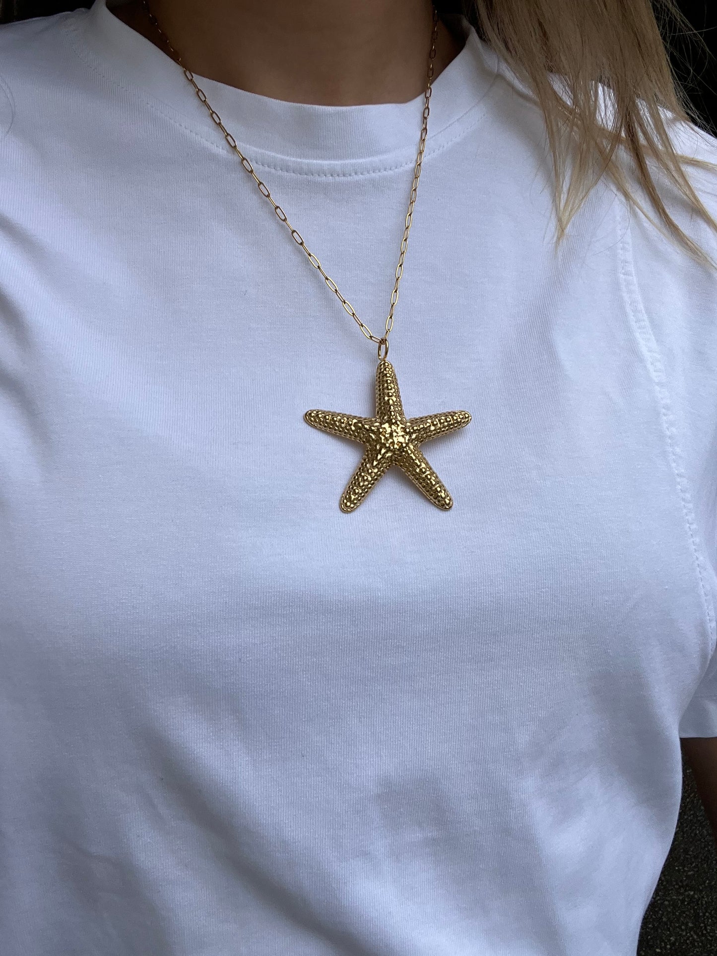 Collier grande étoile de mer 🌟🪩🌊